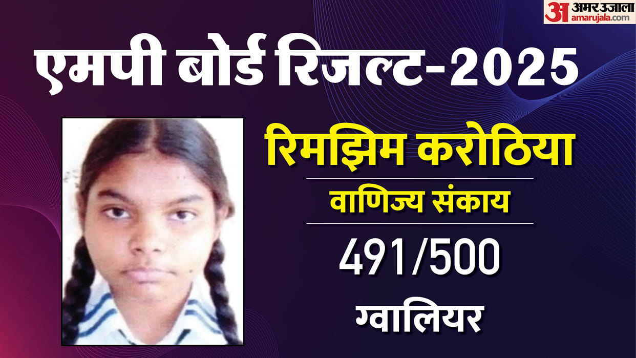 MP Board Class 12th Result 2025 Rimjhim Karothia from Gwalior Tops in Commerce Stream Know success story