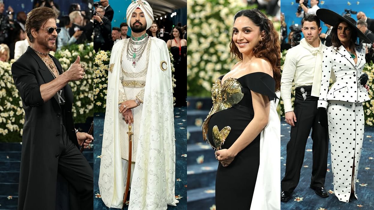 Met Gala 2025: Srk Kiara Advani Diljit Dosanjh Priyanka Chopra Isha Ambani  Natasha mona Indian Celebs Look - Entertainment News: Amar Ujala - Met Gala:मेट  गाला में छाए शाहरुख खान, दिलजीत ने