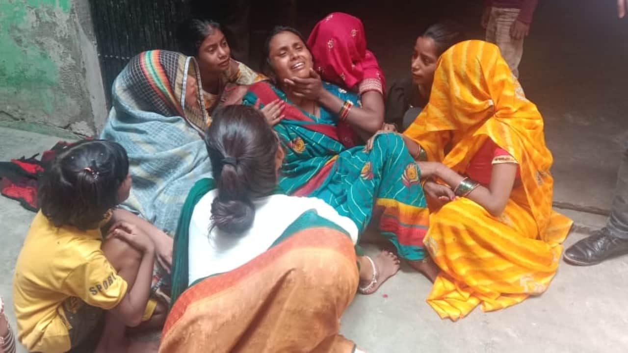 Four friends riding on a bike without helmets died in road accident