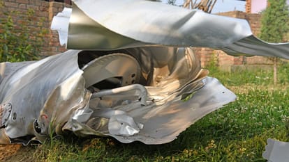 Pahalgam Terror Attack Operation Sindoor Wreckage of an unidentified jet found in Pulwama