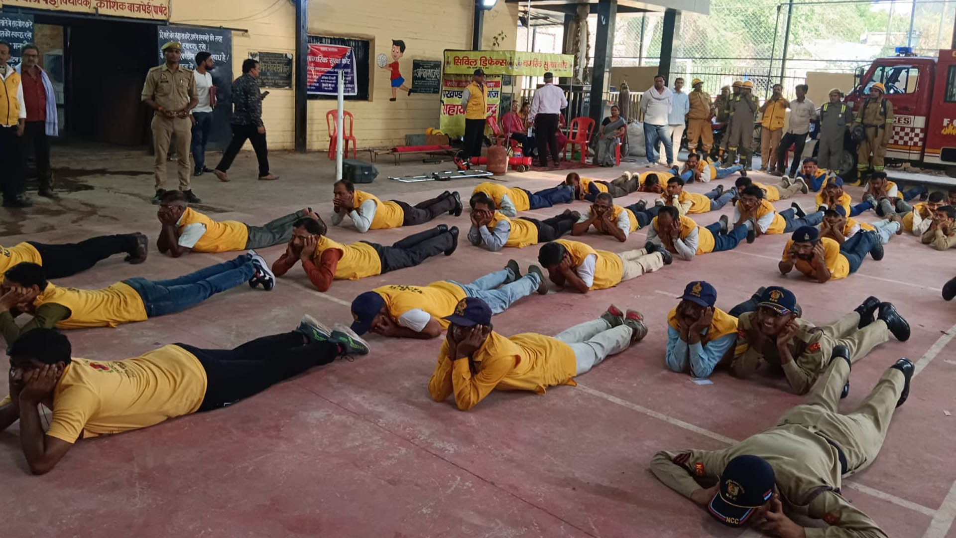 Mock Drill: Ready to save lives on hearing loud explosion, screaming and sound of siren