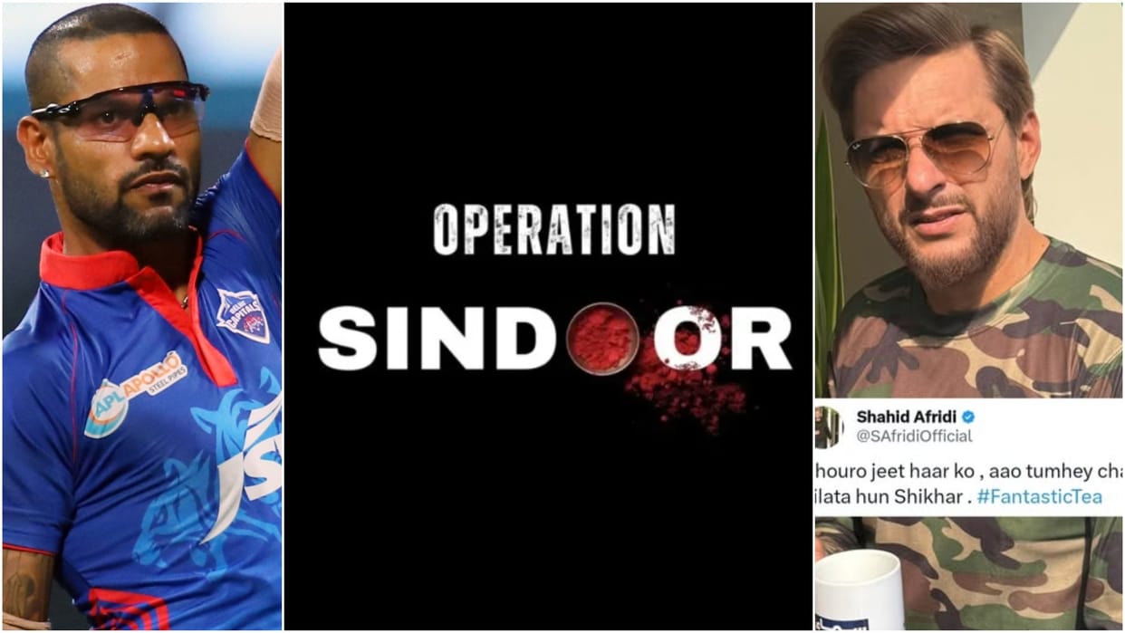 Operation Sindoor: 'How was tea, Pakistan?' Social Media Users Troll Shahid Afridi on Shikhar Dhawan Photo