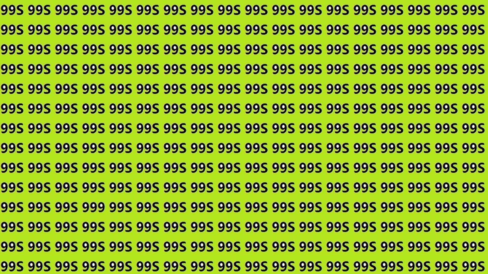 Optical Illusion Iq Test Brain Test Can You Spot 999 in Brain Teaser Image
