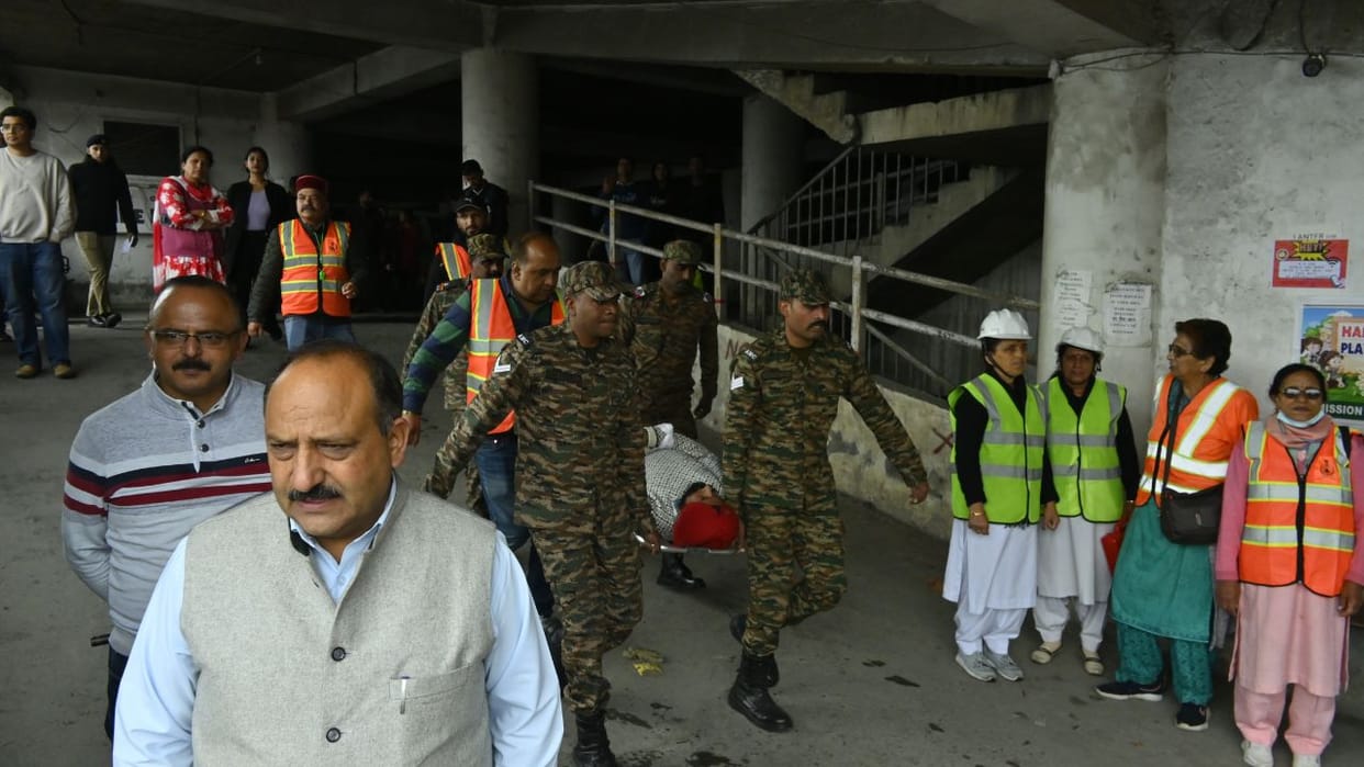 Mock Drill in Shimla during the day black out in the evening Himachal ready to deal with any situation