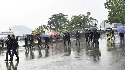 Himachal Weather: शिमला, धर्मशाला, सोलन में बरसे बादल, ऊना में फिर 35 डिग्री पहुंचा तापमान; जानें मौसम अपडेट Himachal Weather Cloudy in Shimla Dharamshala Solan temperature reaches 35 degrees in Una again