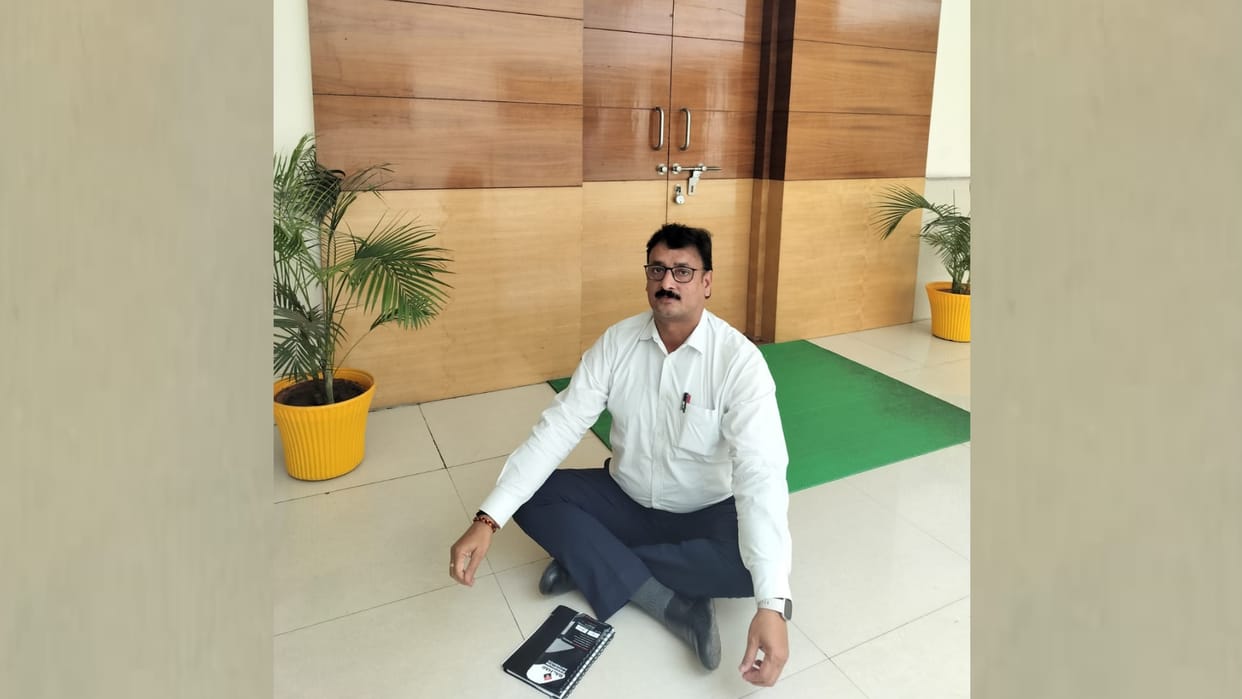 AKTU Deputy Registrar RK Singh sat on a dharna alleging excesses