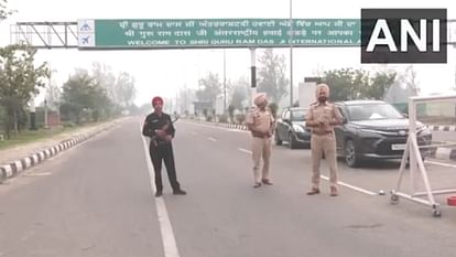 Amritsar airport shuts School closed punjab border areas  village update