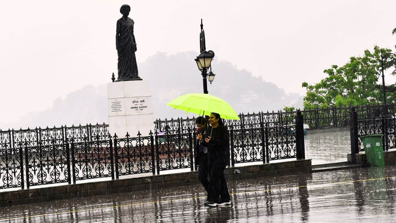 हिमाचल में बारिश।
