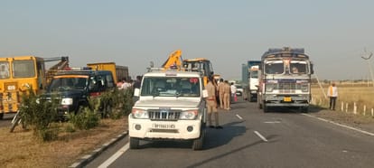 Jalaun accident car was moving at a speed of 140 kmph air bags burst fierce collision Ankit told whole story