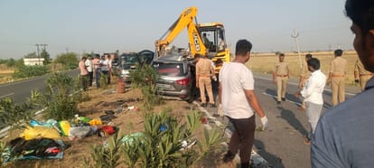 Jalaun accident car was moving at a speed of 140 kmph air bags burst fierce collision Ankit told whole story