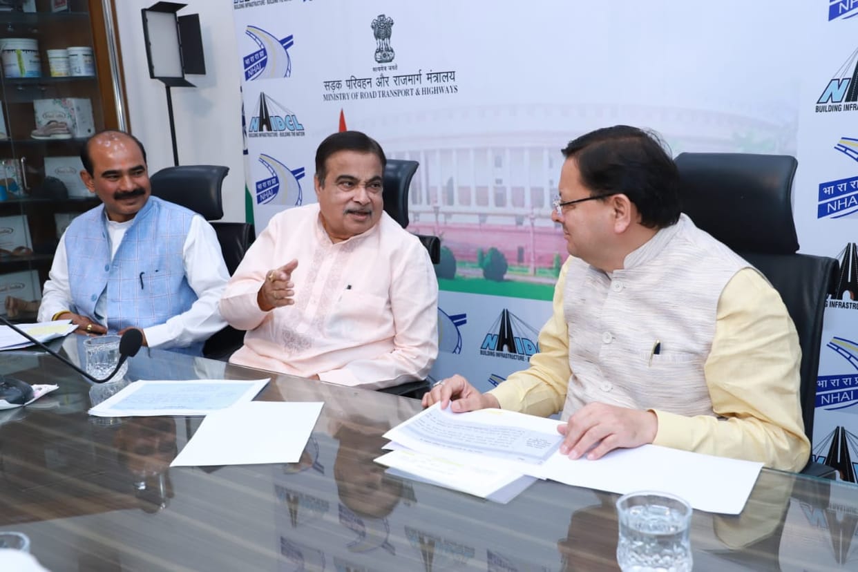 Uttarakhand CM met Union Transport Minister in delhi Today told about Kathgodam to Pancheshwar road