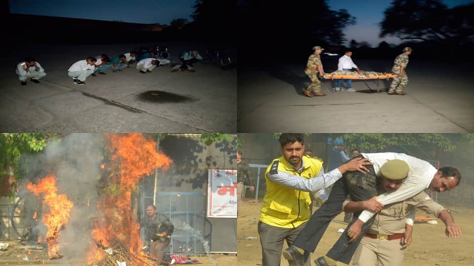 UP Mock Drill Air Raid Siren Triggers Blackout Lights Switched Off People Lay Down in Fear