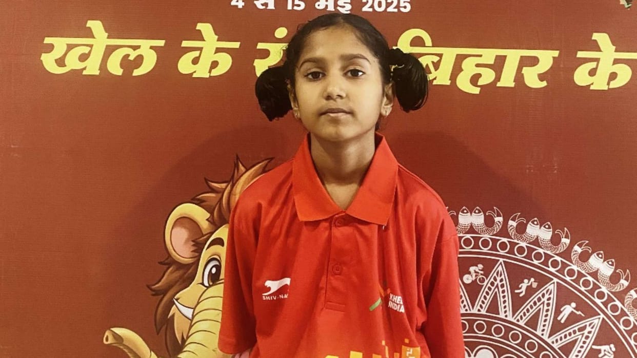 Khelo India Youth Games 2025: 8-year-old Nilanjana becomes the youngest player, dreams of playing for India