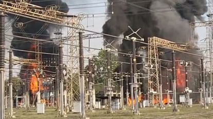 Sonbhadra Fire News: ओबरा तापीय परियोजना में लगी भीषण आग, दो ट्रांसफार्मर धू-धू कर जले; दो इकाईयां बंद fire broke out in Obra thermal project in Sonbhadra