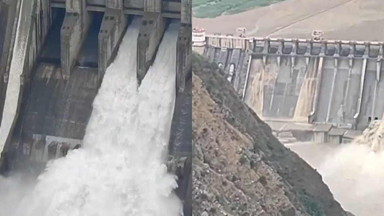 Chinab River: Water flow increased in Chenab river, two gates of Baglihar dam opened in Ramban