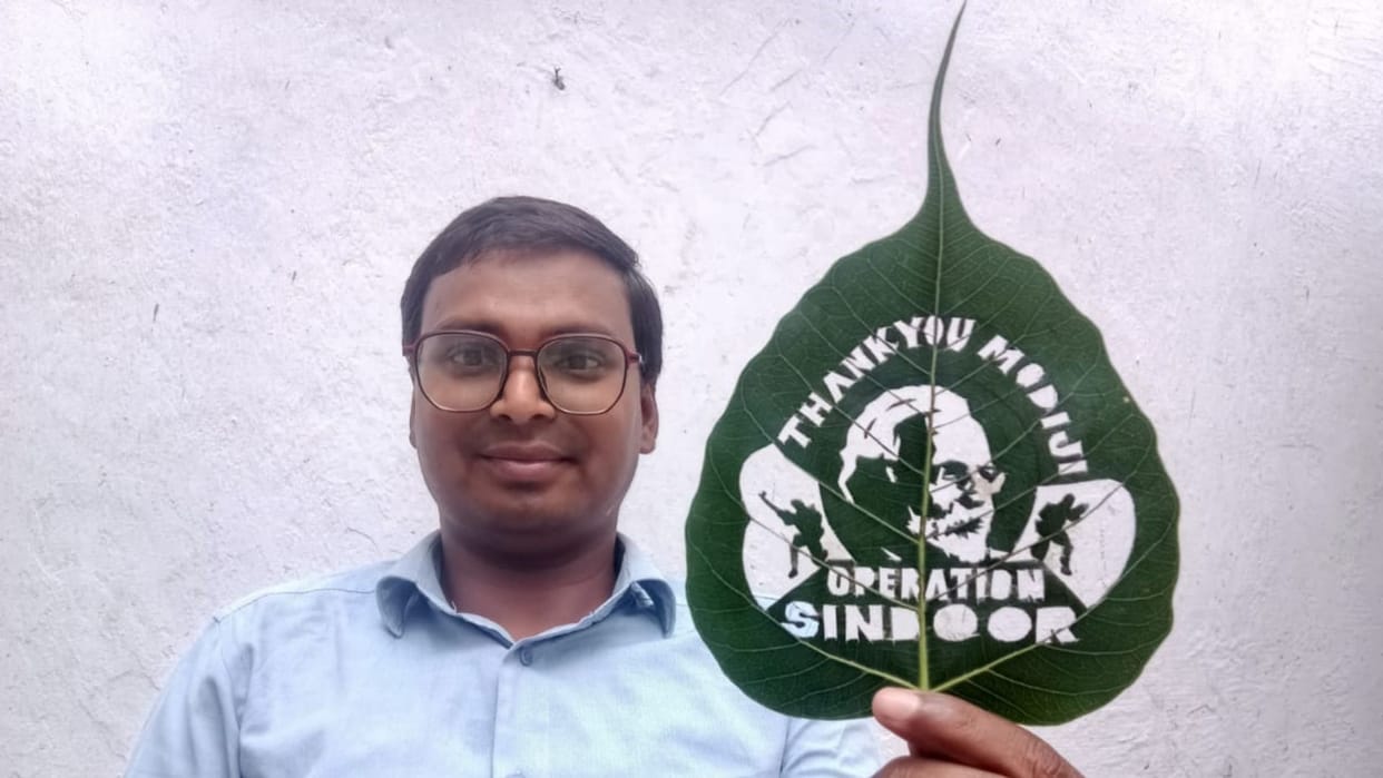 Bihar: Sand artist gives unique congratulations to PM Modi and Army for Operation Sindoor