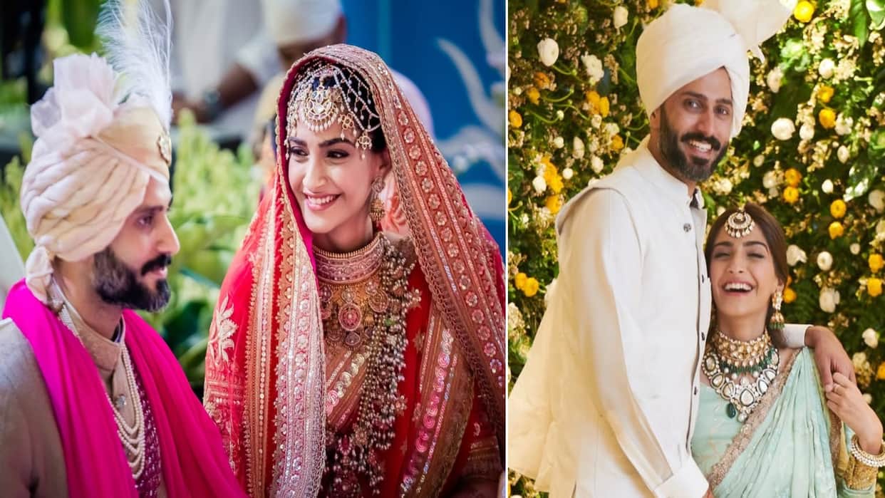 On Special occasion of Happy Anniversary Sonam Kapoor shares her wedding Photos with anand ahuja son vayu