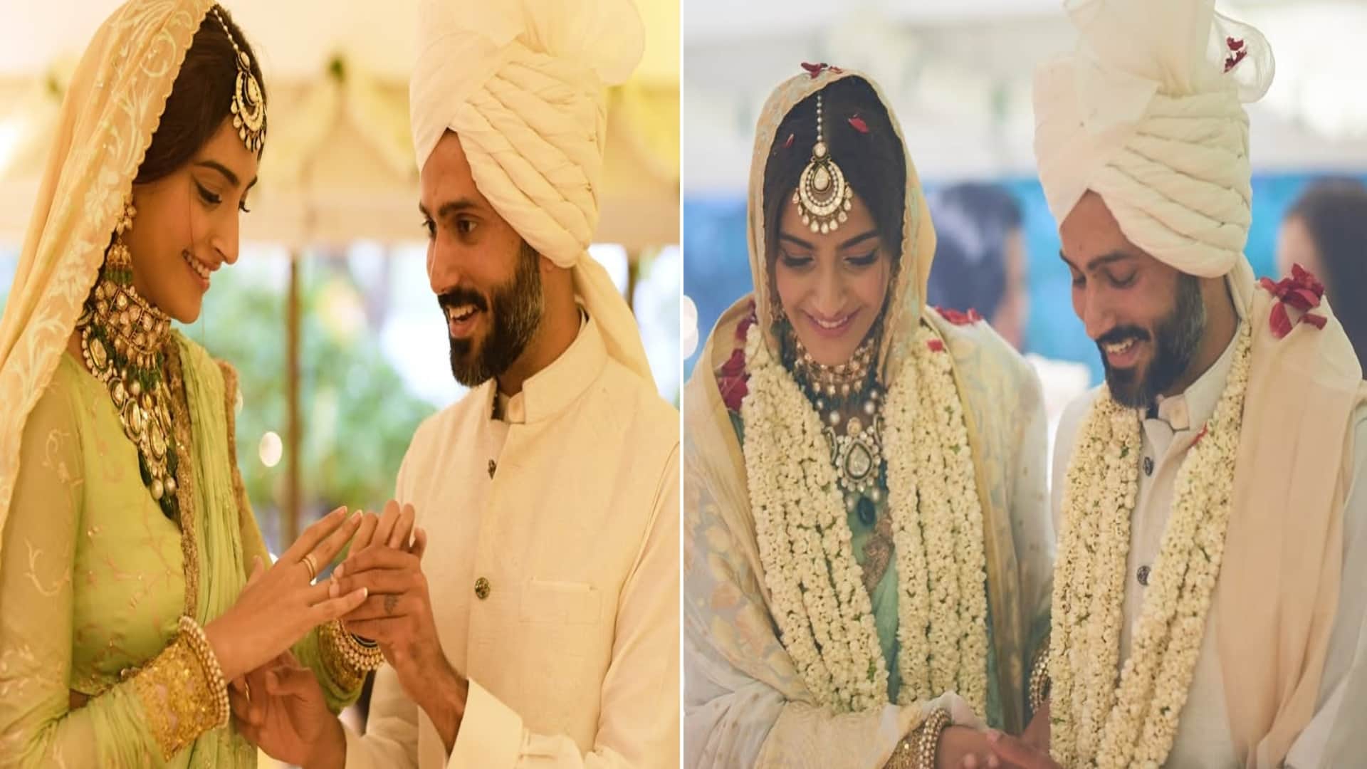 On Special occasion of Happy Anniversary Sonam Kapoor shares her wedding Photos with anand ahuja son vayu