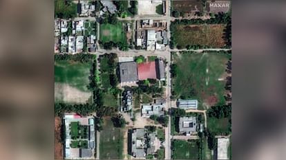 operation sindoor make terror hotbed in rubble satellite image shows indian missile attack impact