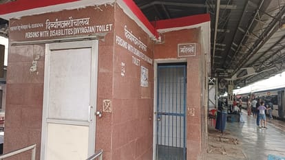 country's first disabled friendly railway station but facilities are locked