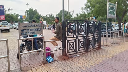 country's first disabled friendly railway station but facilities are locked