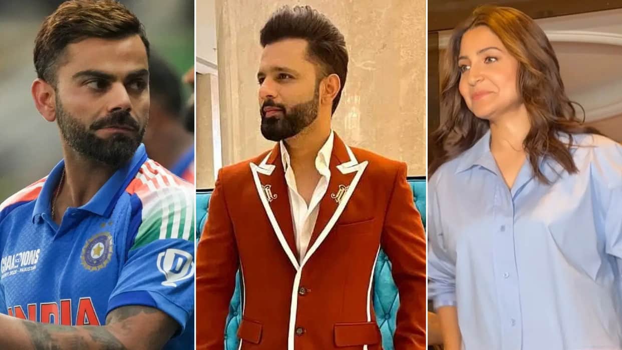 Rahul Vaidya Sings Song for Anushka sharma Kisses Her Hand In Viral Video Amir Cricketer Virat Kohli Block Row