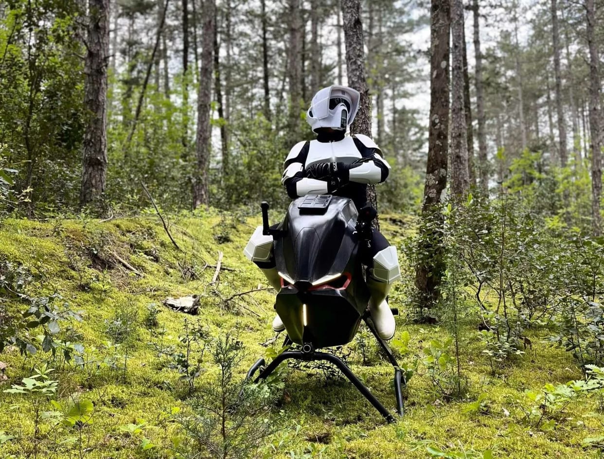 Volonaut Airbike flying personal transport concept solution for traffic jams