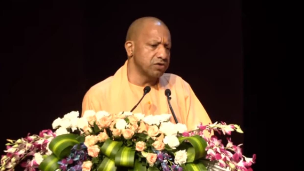 CM Yogi Adityanath distributes the joining letters to assistant teachers.