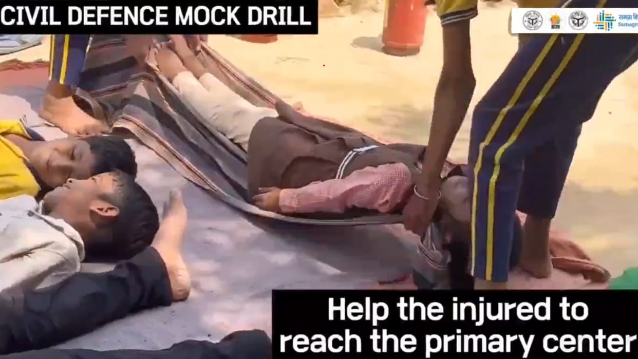India Pak Tension: Basic Education Department of UP organized civil defence mock drill; Read here