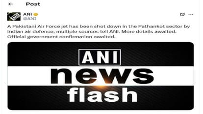 India Pakistan Tension: Pakistani fighter plane shot down in Pathankot, befitting reply given borderJK