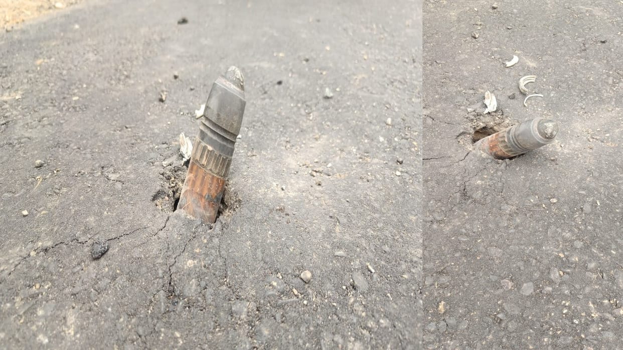 Indo-Pak Tension: A piece of a destroyed missile fell near Atthada bridge in Indora, people panicked