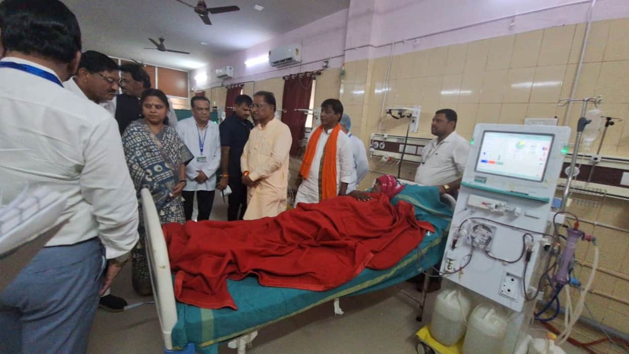 Chief Minister Vishnudev Sai received a rousing welcome in Mahasamund