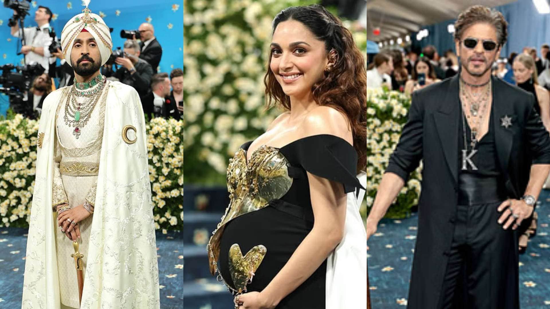 Met Gala 2025 bollywood stars look with controversies srk kiara advani diljit dosanjh aishwarya rai bachchan