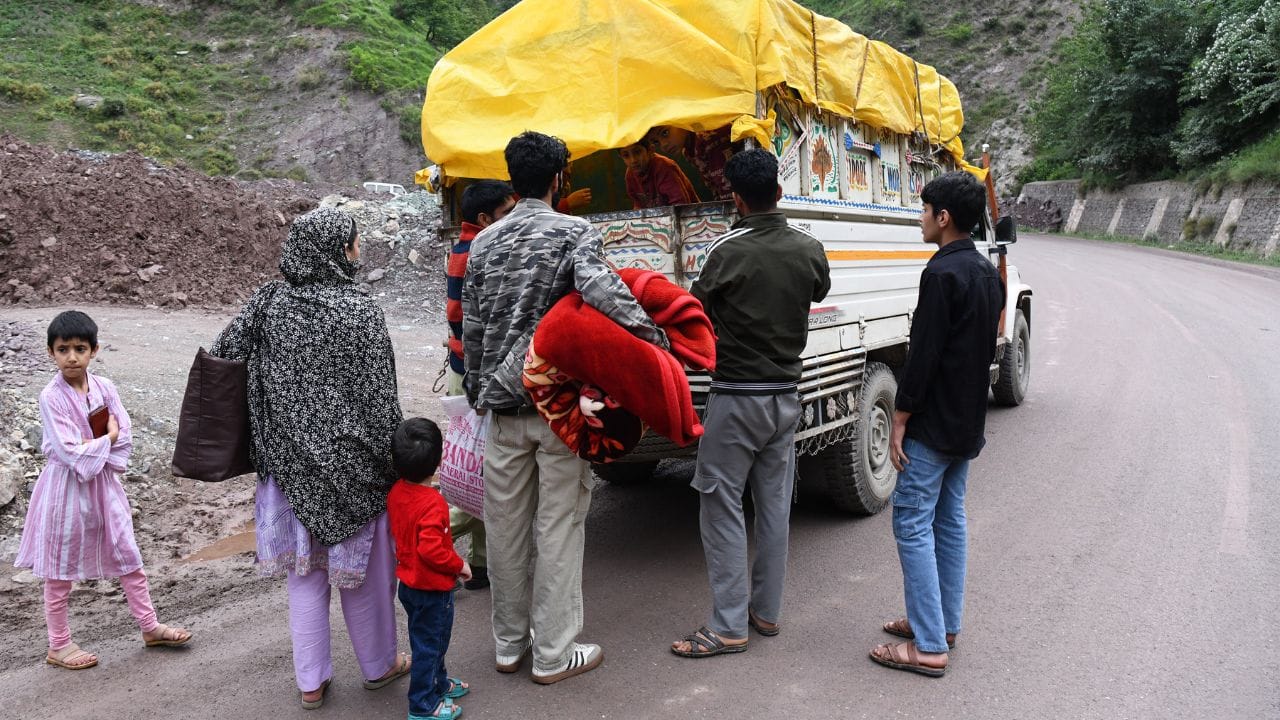 afte drone aatack villages of Uri are being evacuated