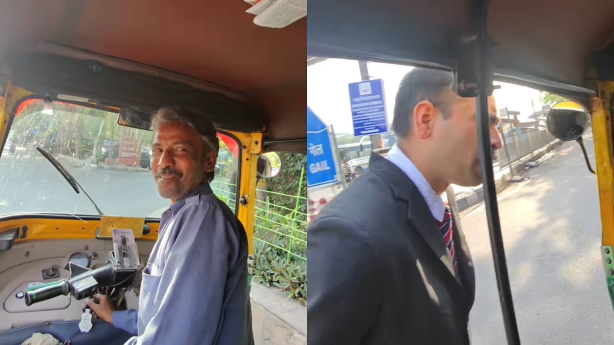 Foreign woman did not have change auto driver waived the fare then what happened Video goes viral on Internet