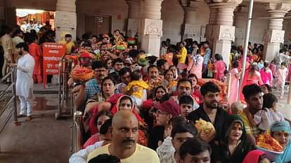 विंध्याचल मंदिर में भक्तों का लगा तांता