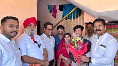 MLA Indra Sao congratulated Livyansh who secured second position in the state