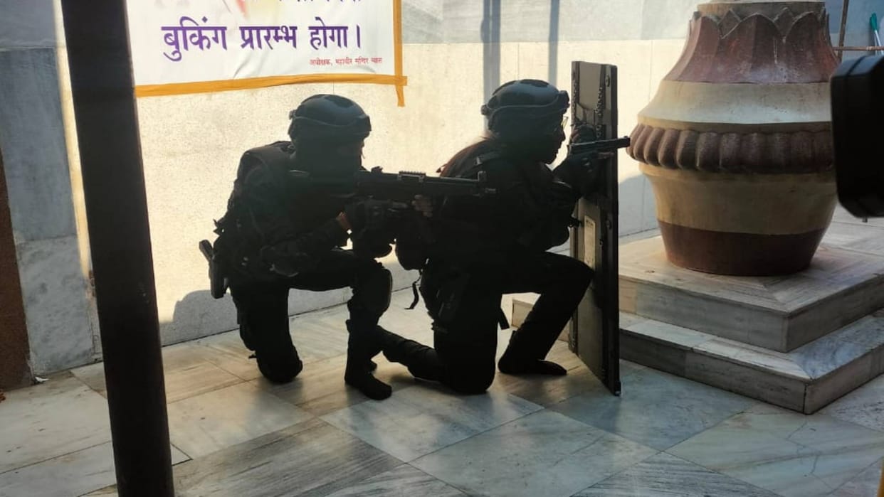 India Pakistan Tension Commandos landed at Mahavir Mandir in Patna ATS team prepared to deal with emergency