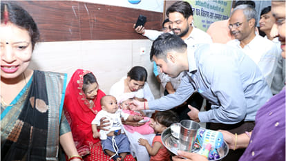 Gorakhpur was number one in the entire state during the nutrition fortnight, CDO honoured it