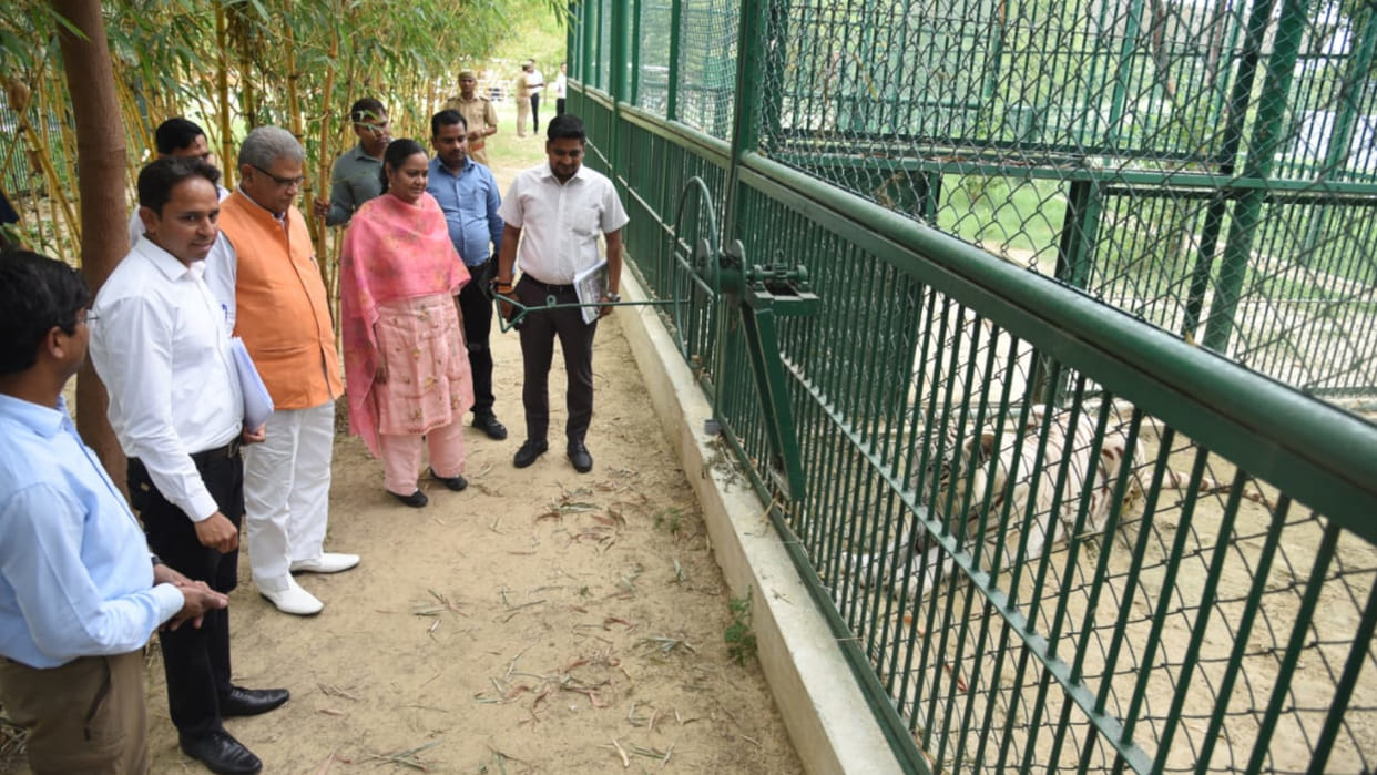 In Gorakhpur Zoo, Panic due to death of four wild animals, Forest Minister reached zoo