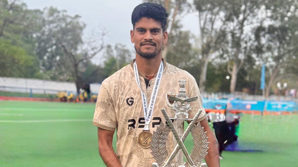 Atuldeep won gold representing Indian Railways team in Air Force Arjan Singh Memorial Hockey Tournament