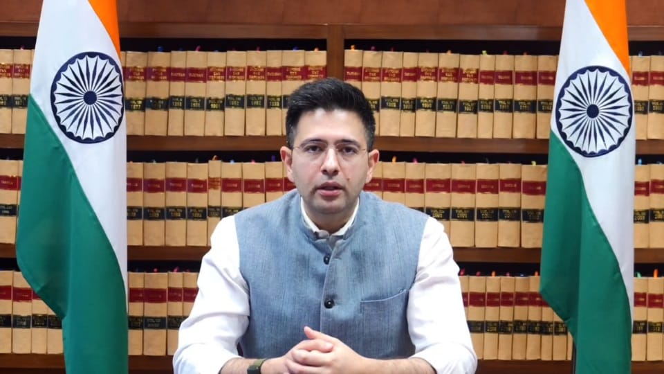 MP Raghav Chadha warned Pakistan mend your ways or else Ganga will flow from Kashi to Islamabad