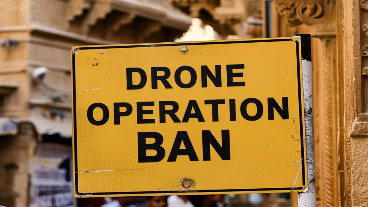 Jaisalmer News: Complete ban on drone operations in district, ban on wedding ceremonies too; Markets closed
