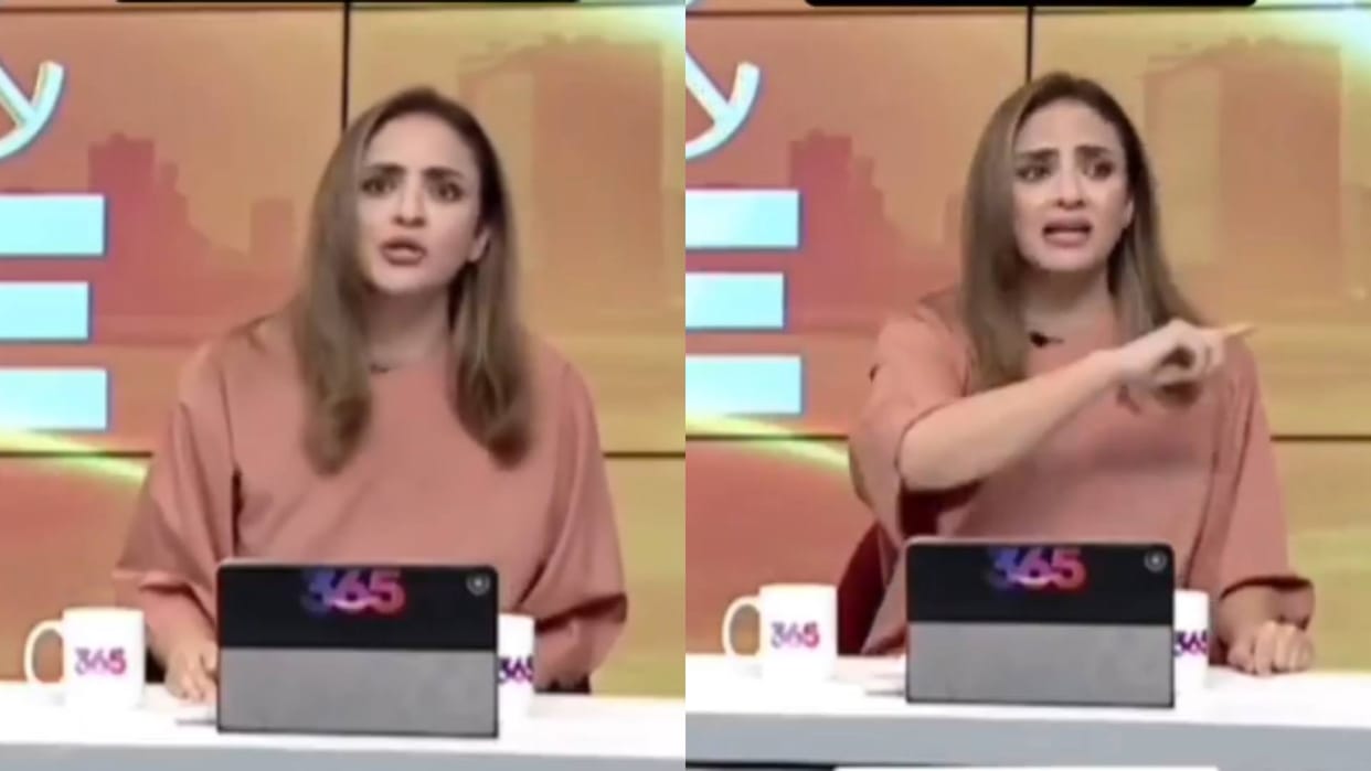 This Pakistani anchor got angry at country film stars shed tear for not posting in support of army Video Viral