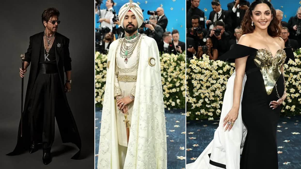 Met Gala 2025 bollywood stars look with controversies srk kiara advani diljit dosanjh aishwarya rai bachchan