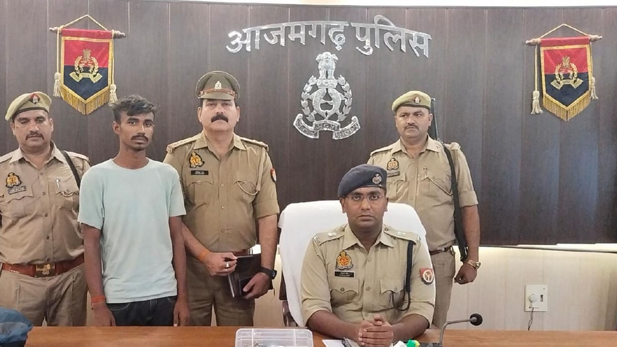 Inter-district robber who looted a female teacher was caught pistol recovered from the accused