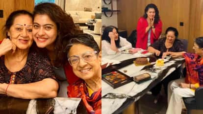 Ajay Devgn kajol shares post on Mothers Day celebrate with Tanuja and Veena Devgan says Grateful for you all