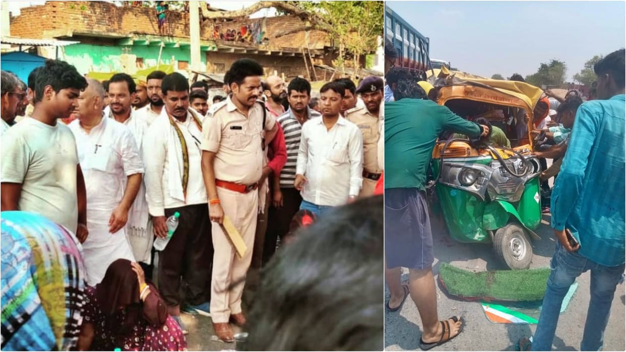 Accidents Today: Five people died in two separate road accidents in Rohtas, two people in critical condition