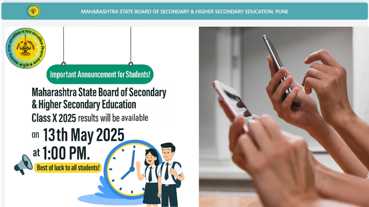 Maharashtra Board SSC result 2025 on May 13 at 1PM; Check notice, Direct link here to download