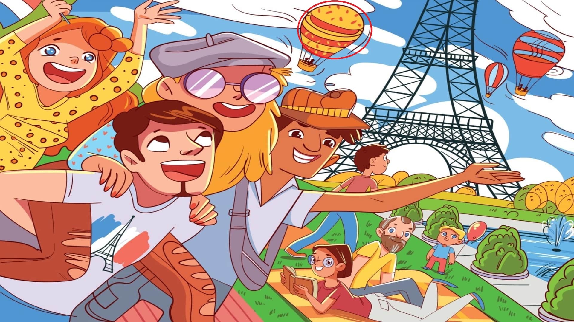 Optical Illusion Iq Test Brain Test Can You Spot burger in 9 Seconds Brain Teaser Image